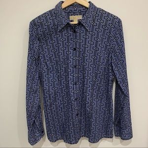 Michael Kors Blouse Modern Geometric Print